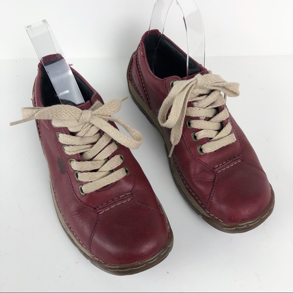 Airwair Red Leather Bowling Shoe 